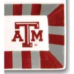 Magnolia Lane Texas A&M NCAA Officially Licensed 4-Section Ceramic Tailgating Serving Platter thumbnail 2