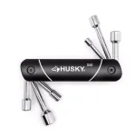 Husky 6-Piece SAE Folding Nut Driver Set with Compact Storage Handle thumbnail 1