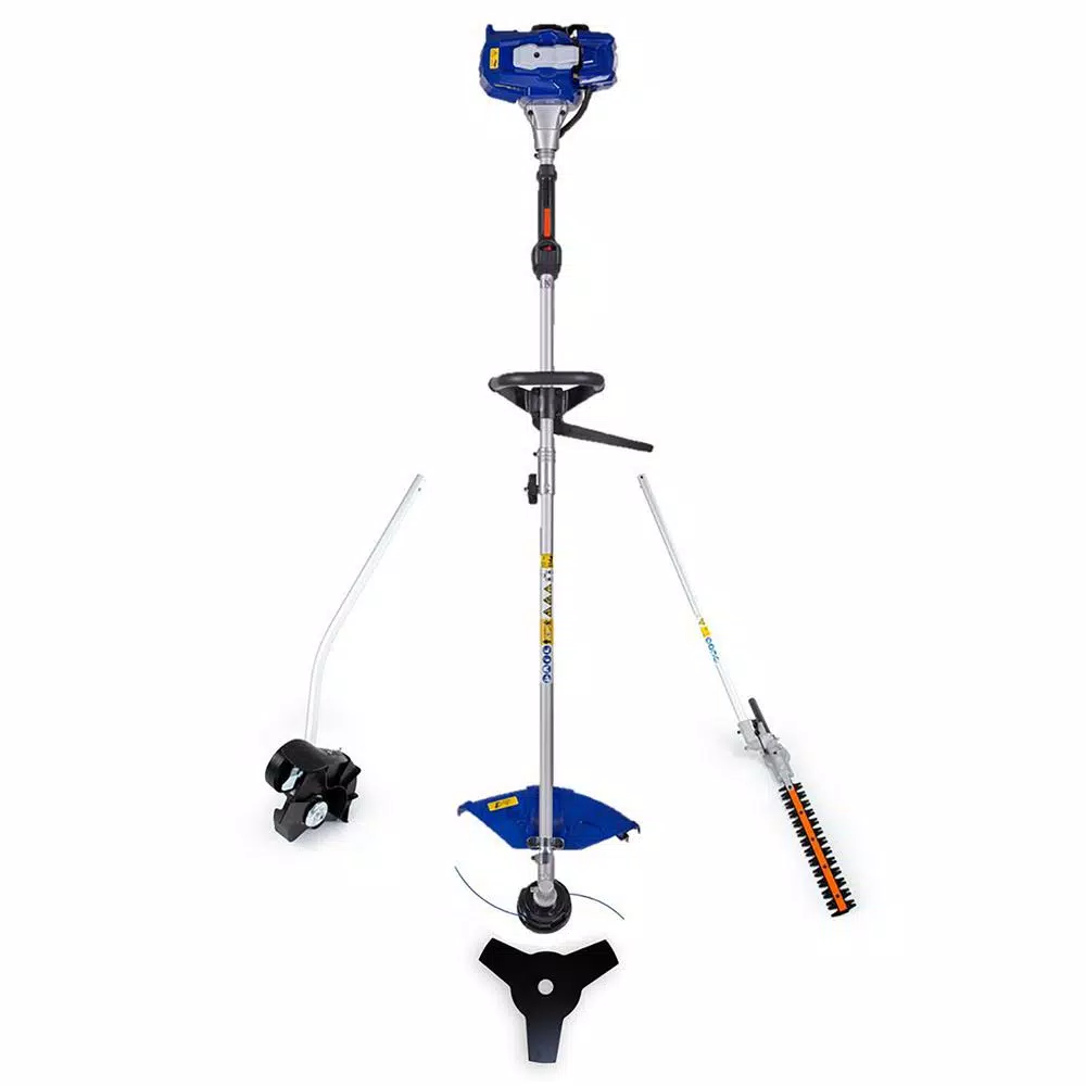BADGER 26 cc 2-Cycle Gas 4-in-1 Multi-Function String Trimmer, Brush Cutter, Hedge Trimmer, and Edger