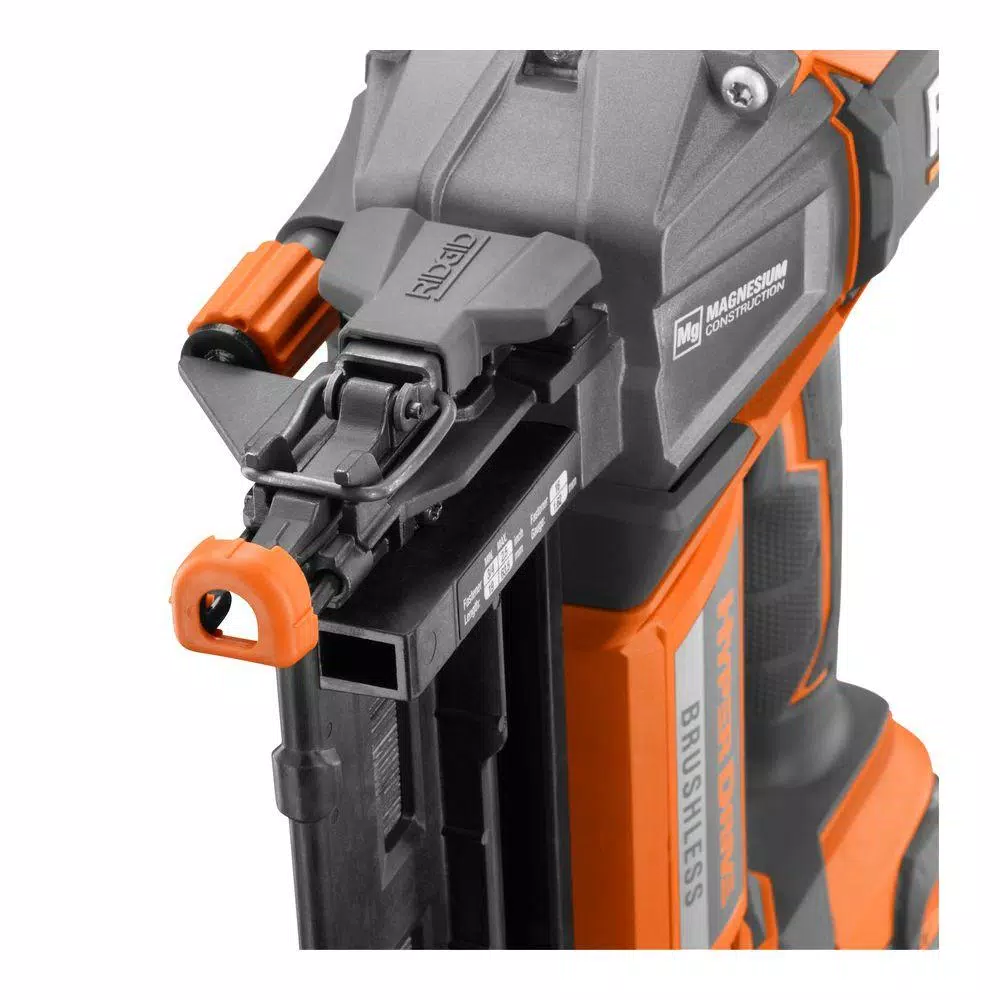 RIDGID 18V Brushless HYPERDRIVE 16-Gauge 2-1/2 in. Straight Finish Nailer Kit