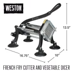 Weston Professional Stainless Steel French Fry Cutter and Vegetable Dicer thumbnail 2