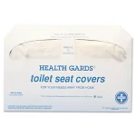 HOSPECO Health Gards White Half-Fold Toilet Seat Covers, 250-Pack (20 Packs per Carton) thumbnail 2