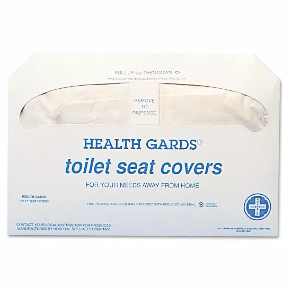 HOSPECO Health Gards White Half-Fold Toilet Seat Covers, 250-Pack (20 Packs per Carton)