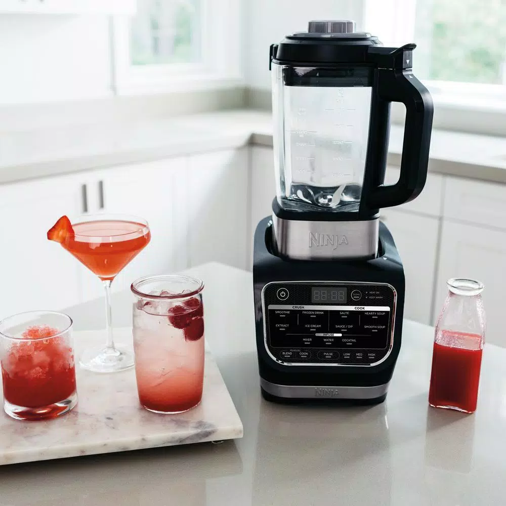 Ninja Foodi Cold and Hot Blender, 64 oz. Glass Pitcher, 1400-Peak-Watt High Speed Blender