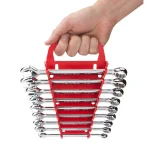 TEKTON 5 in. 9-Tool Store-and-Go Wrench Rack Keeper, Red thumbnail 7