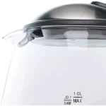 Brentwood Appliances KT-1910BK 1 Liter Cordless Glass Electric Kettle, 4.2-Cup, Black thumbnail 7