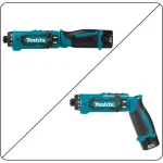 Makita 7.2V Lithium-Ion Cordless 1/4 in. Hex Driver-Drill Kit with Auto-Stop Clutch thumbnail 7