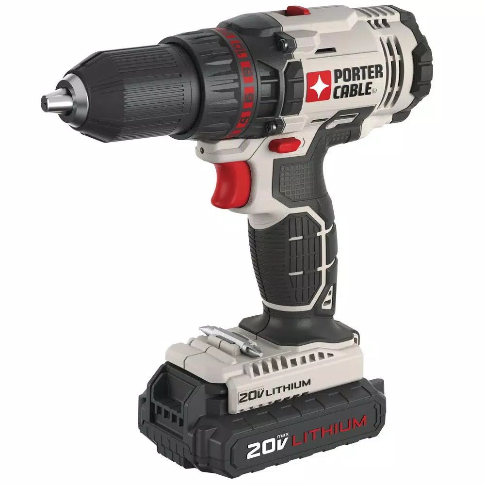 Porter-Cable 20V MAX Lithium-Ion Cordless 1/2 in. Drill/Driver Kit with 2 1.3 Ah Batteries and Charger
