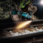 Makita 18V X2 LXT Brushless 7 in. Angle Grinder Kit w/ 5.0 Ah Batteries, Charger, Dust Shroud & Diamond Wheel thumbnail 5