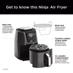 Ninja Air Fryer Max XL 5.5 Qt. Grey, MaxCrisp Technology thumbnail 4