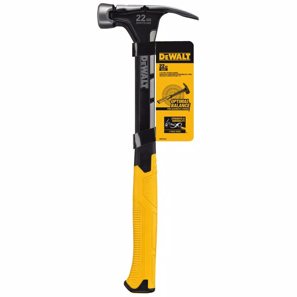 DEWALT 22 oz. Steel Framing Hammer with Composite Handle and Magnetic Nail Starter