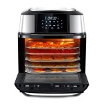 GoWISE USA Mojave 5-Tray Air Fryer Dehydrator & Rotisserie Oven, 1800W, Black/Stainless Steel thumbnail 4