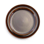 Elama Midnight Beach 16-Piece Metallic Black Stoneware Dinnerware Set, Service for 4 thumbnail 2