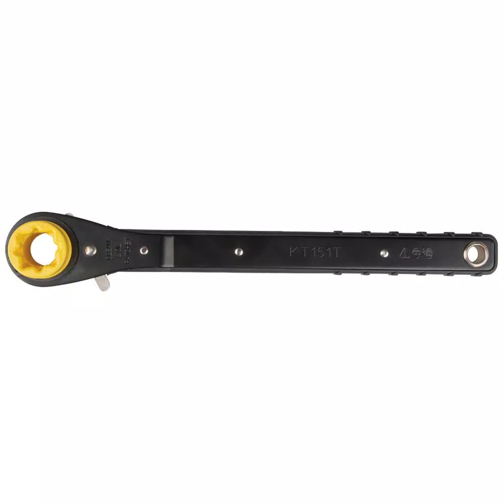 Klein Tools Ratcheting Lineman's Wrench, 4-in-1 Combination Square Socket
