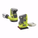 RYOBI 18V ONE+ Cordless 5 in. Random Orbit Sander and 1/4 Sheet Sander Combo Kit (Tools Only) thumbnail 1