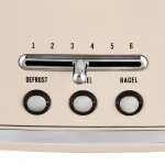 Kalorik Retro 2-Slice Wide Slot Toaster, Cream thumbnail 3