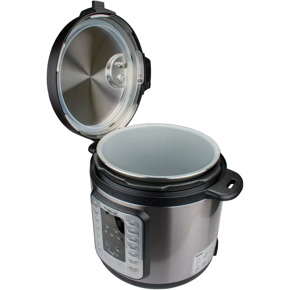 Unbranded Brentwood Appliances 6 Qt. Easy Pot 8-in-1 Electric Multicooker with LED Display, Silver