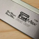 Stanley 14 in. Back Saw with Ergonomic Rubber Handle for Precise Dovetail and Miter Cuts thumbnail 5