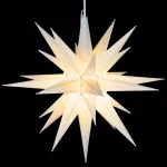 Kringle Traditions 14 in. Illuminated White LED Moravian Star Holiday Decoration thumbnail 1