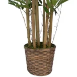 Vintage Home 72 in. Artificial Bamboo Tree with Wicker Planter Set of 2 thumbnail 2