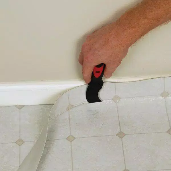 ROBERTS Vinyl Flooring Knife with Curved Blade for VCT and Linoleum