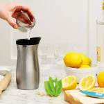 Tovolo Stainless Steel Cocktail Shaker with Built-in Reamer and Jigger Cap, 24 oz thumbnail 5