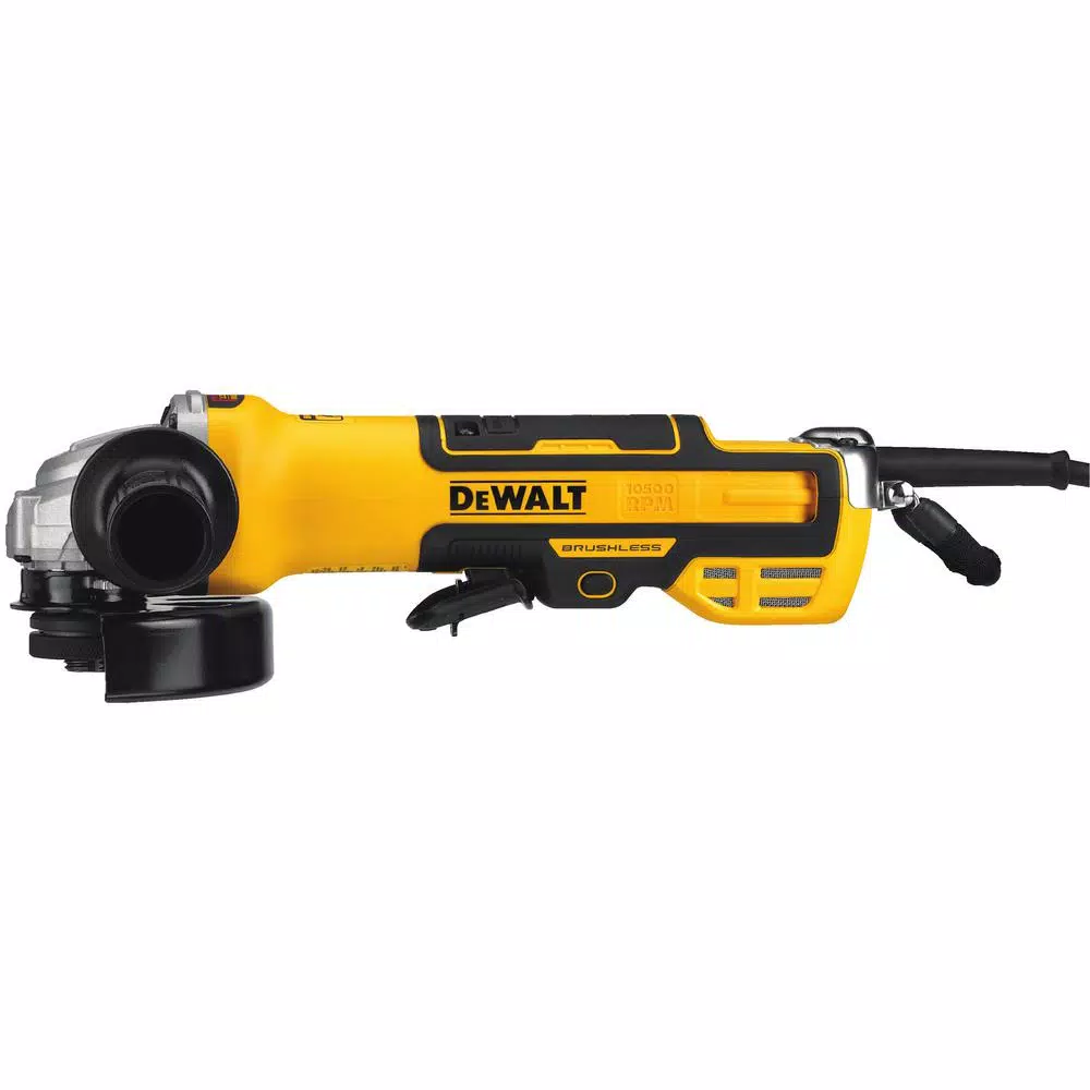 DEWALT 13 Amp 5 in. Brushless Corded Angle Grinder with Paddle Switch and Kickback Brake