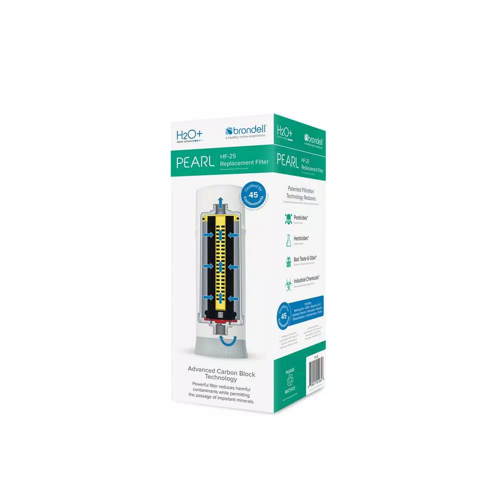 Brondell H2O+ Pearl Carbon Block Replacement Filter (HF-25) for Pearl Countertop System