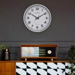 La Crosse Technology 20 in. Atomic Analog Wall Clock with Brushed Aluminum Frame thumbnail 6