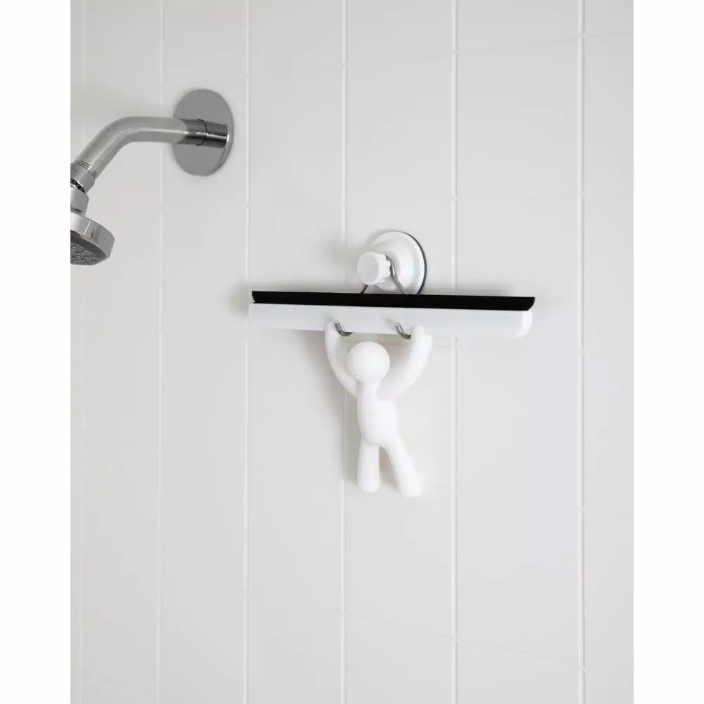 Umbra Buddy Shower Squeegee with Suction Cup, White