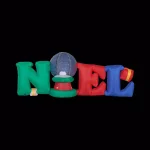 Fraser Hill Farm 8 ft. NOEL Snow Globe Christmas Inflatable with Animated Lights thumbnail 1