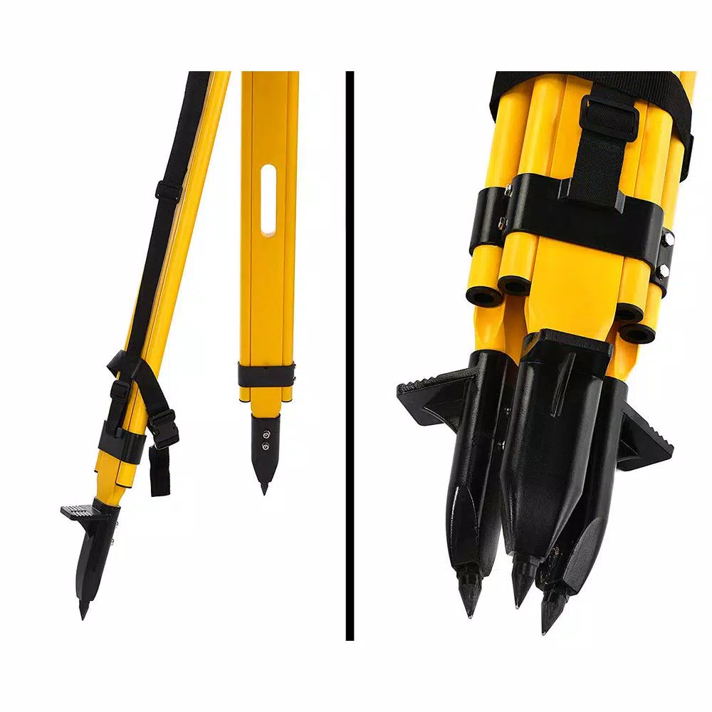 AdirPro Heavy Duty Wood and Fiberglass Quick Clamp Construction Tripod