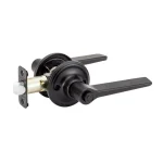 Copper Creek Zane Contemporary Black Privacy Lever Door Handle for Bedroom and Bathroom thumbnail 1