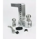 Weigh Safe Weigh-Safe 8 in. Drop Adjustable Class V Ball Mount with Built-In Hydraulic Scale thumbnail 1