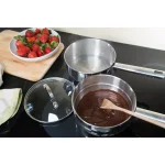 RSVP International Endurance 2 Qt. Induction Double Boiler Set with Tempered Glass Lid thumbnail 6