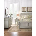 3R Studios Two Birds Round Pewter Mantel Clock - Distressed Grey Farmhouse Decor thumbnail 3