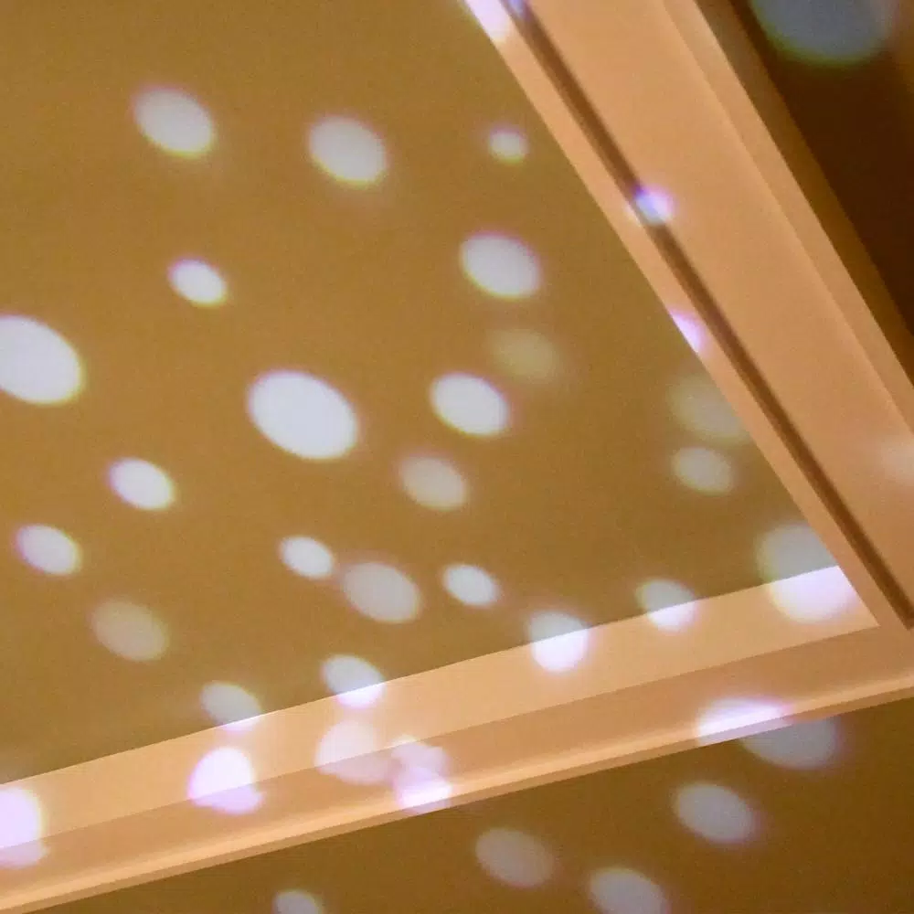 LUMABASE White Dots LED Projector Light - Rotating Confetti Effect for Indoor and Outdoor Use