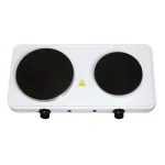 MegaChef 2-Burner Portable Electric Hot Plate Cooktop, 1700W, White thumbnail 6