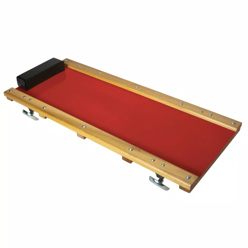 Toolstud 36 in. Hardwood Frame Creeper with Padded Headrest and 4 Steel Casters