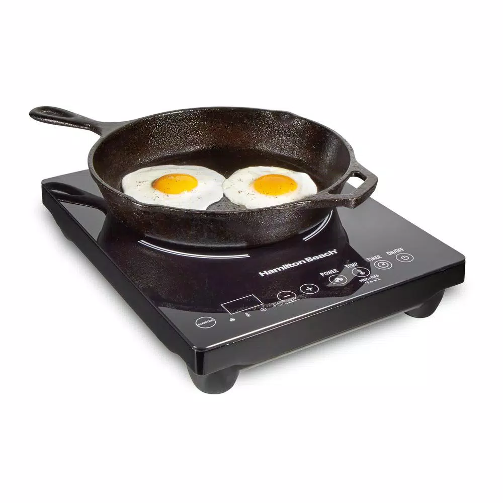 Hamilton Beach 10 in. Single Burner Black Induction Cooktop
