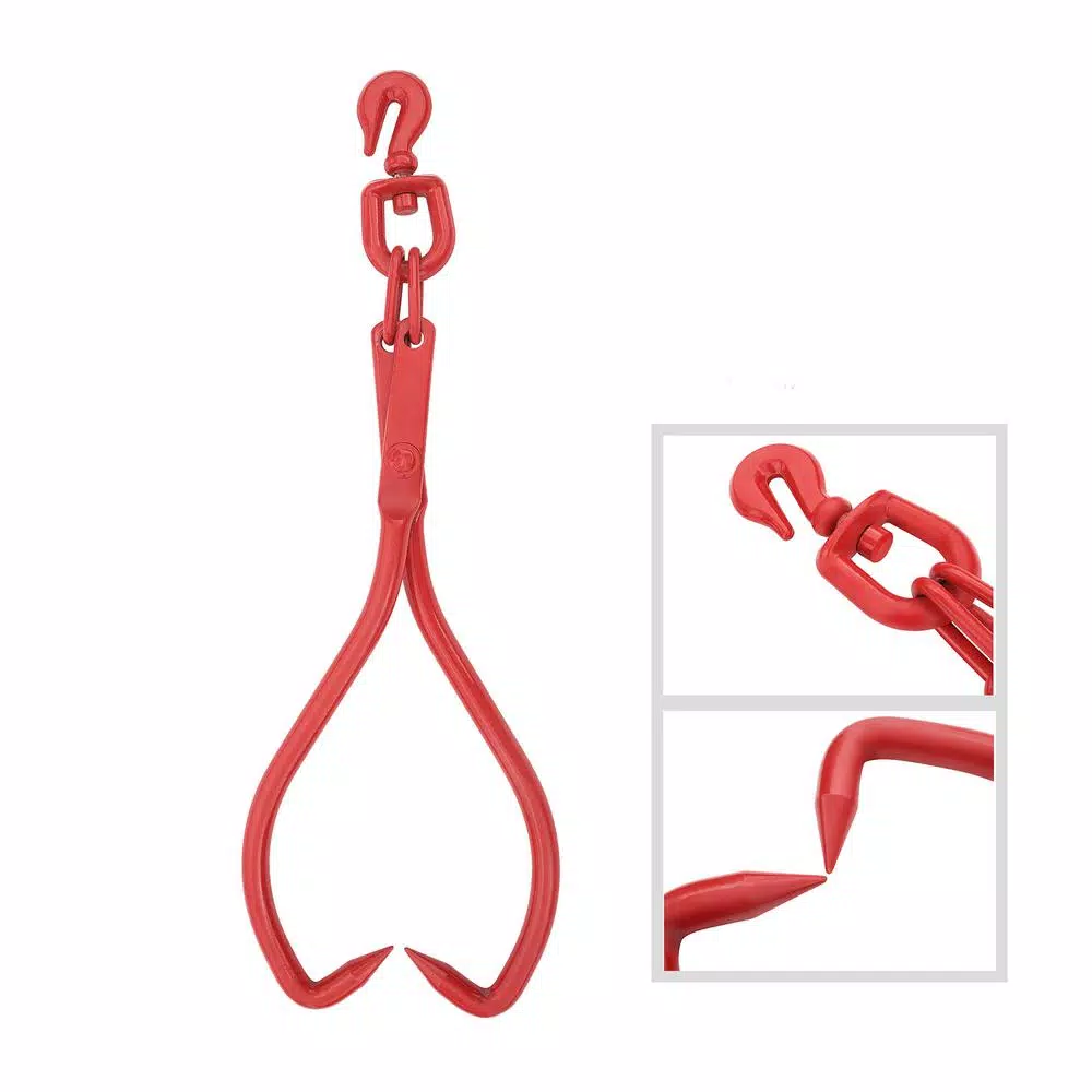 Earth Worth 17 in. Swivel Skidding Tongs for Dragging, Pulling and Lifting Logs