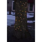 Northlight Orange LED Net Style Tree Trunk Wrap Christmas Lights with Brown Wire, 2 ft. x 8 ft. thumbnail 2