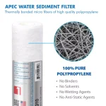 APEC Water Systems Ultimate 10 in. Super Capacity Replacement Filter Set for RO-PH90 pH+ Reverse Osmosis Systems thumbnail 4