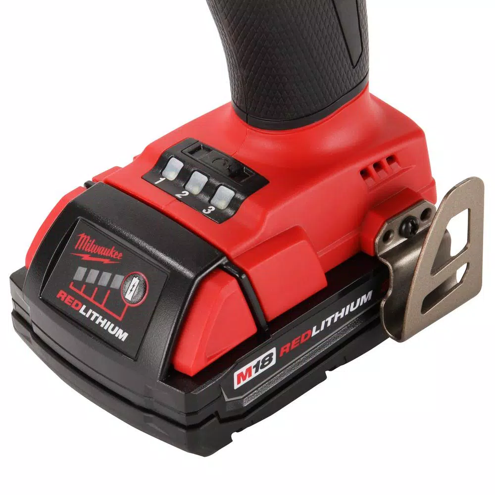 Milwaukee M18 FUEL 3/8 in. Mid-Torque Brushless Cordless Impact Wrench Kit with (2) 2.0 Ah Batteries
