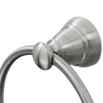 Moen Banbury 3-Piece Brushed Nickel Bath Hardware Set with 24 in. Towel Bar, Towel Ring, and Toilet Paper Holder thumbnail 3