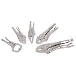 King 5-Piece Assorted Locking Grip Pliers Set, Drop-Forged Heat-Treated Steel thumbnail 2