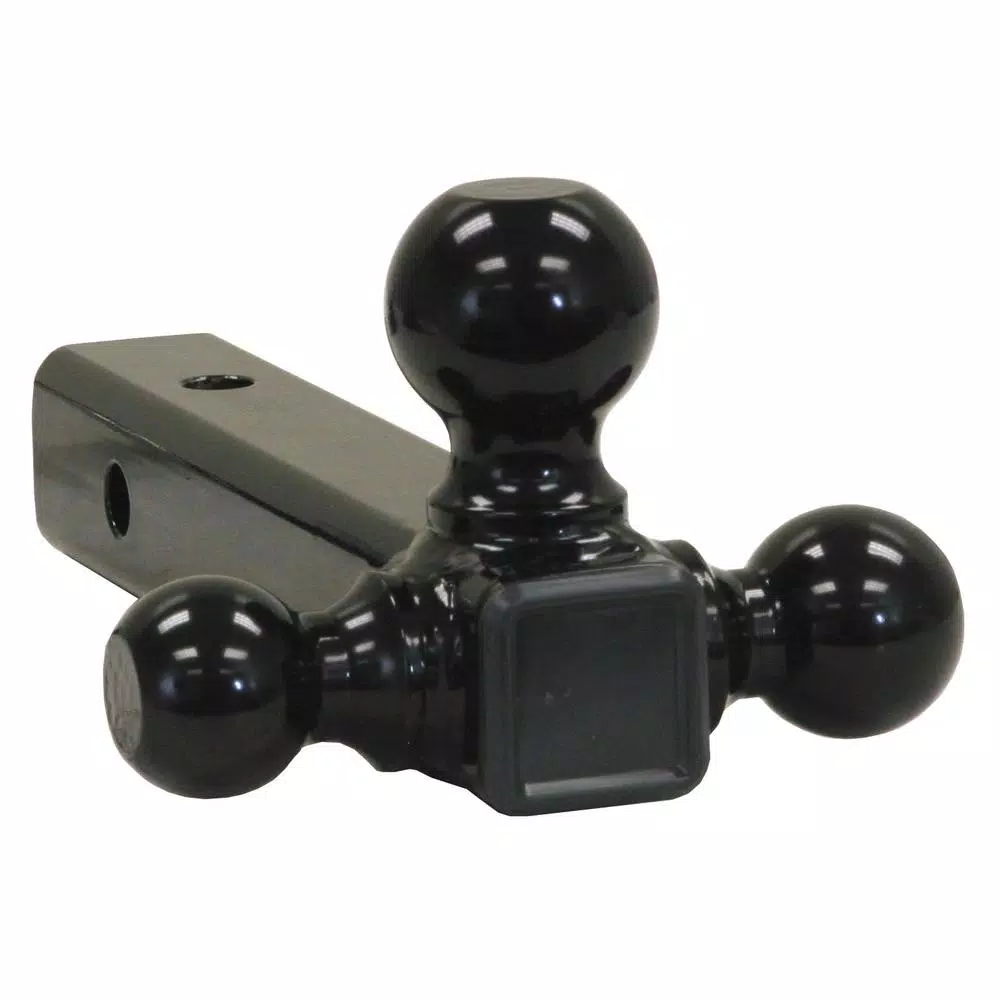 Buyers Products Company Buyers Products Tri-Ball Hitch with Black Towing Balls, 2 in. Tubular Shank