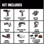 Porter-Cable 20V MAX Lithium-Ion Cordless 8-Tool Combo Kit with 2 Batteries and Charger thumbnail 2