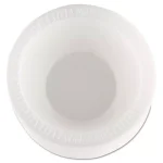 DART Concorde 10 oz. White Foam Bowls, Non-Laminated, 1000 Count thumbnail 1