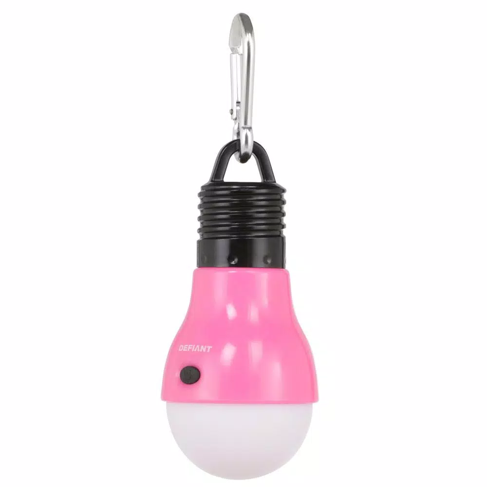 Defiant 40 Lumens LED Clip-On Light Bulbs with Carabiner, 5-Pack